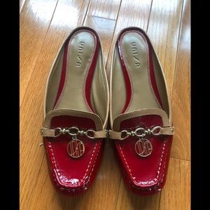 Red and gold mule by unisa size 7 1/2